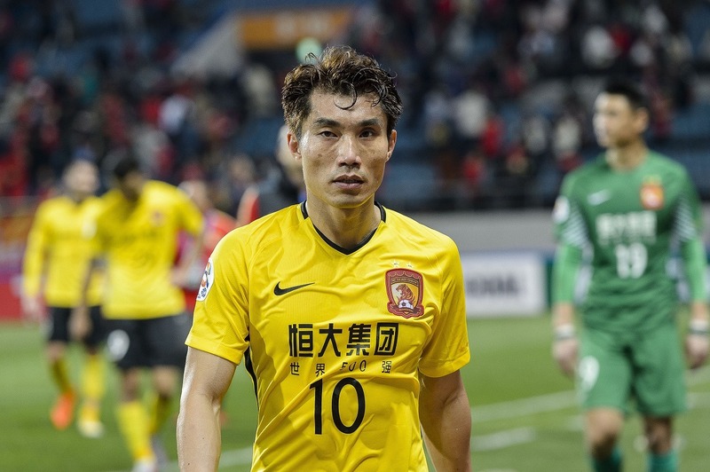 選手支給品】2021年広州恒大CSLユニフォーム 10番鄭智選手 【NEW限定品 