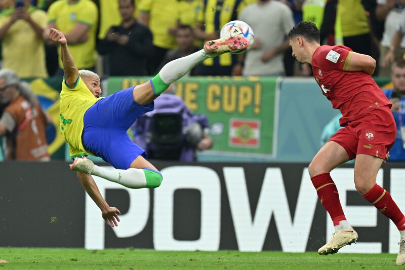 必殺技やん、こんなん」ブラジル代表FWリシャルリソンの衝撃弾にファン