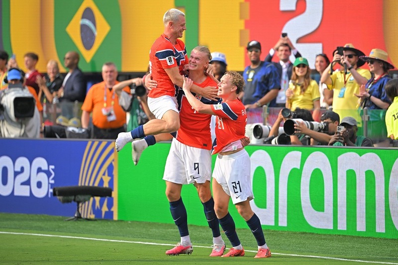 優勝候補ブラジルを撃破！ 怪物ハーランドが圧巻2発、ノルウェーが2