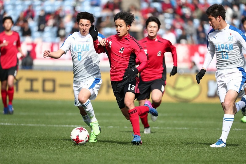 日本高校選抜がJリーグ選抜を4－0で圧倒！先発を飾った久保建英は