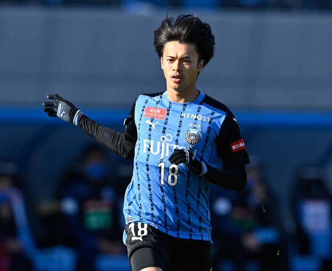 川崎フロンターレユニフォーム18番三笘薫選手 サッカー/フットサル