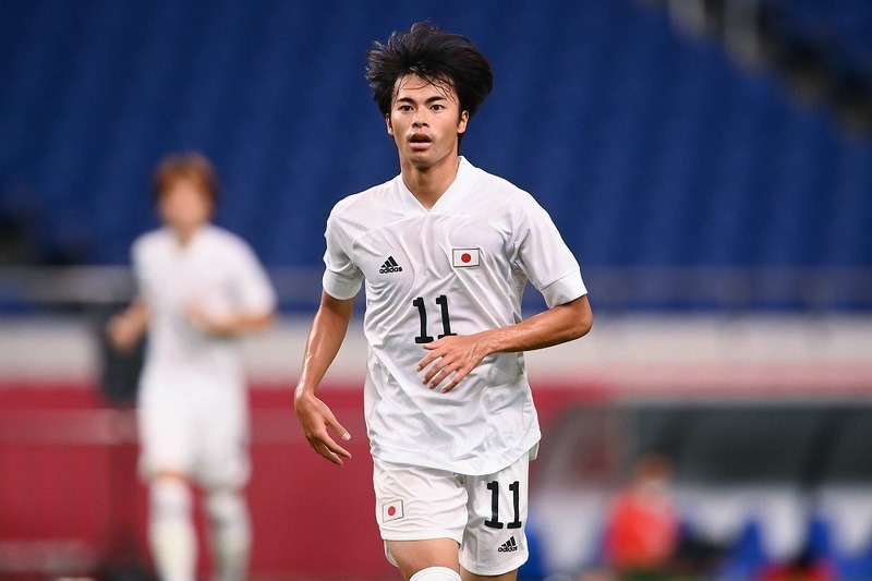 三笘薫　11 日本代表 東京五輪モデル L レア]サッカー 日本代表 三笘薫 11番 ユニフォーム 東京