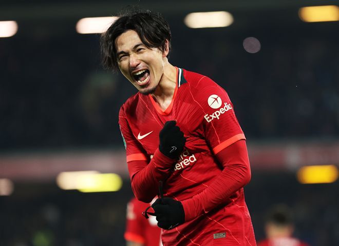 選手用リバプール南野拓実 ユニフォーム 2022カラバオカップ決勝