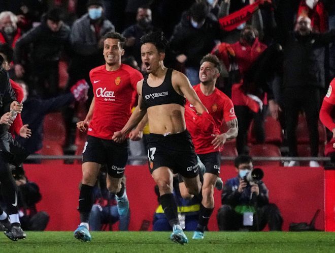 全マジョルカファンのハートを盗んだ」決勝点演出の久保建英、絶叫