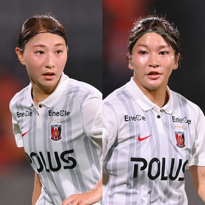 浦和レッズレディース マッチデーミニガーランド 塩越柚歩 #19 遠藤優 #2 キレ良すぎて笑う」浦和L 塩越柚歩、遠藤優らの“きつねダンス”に