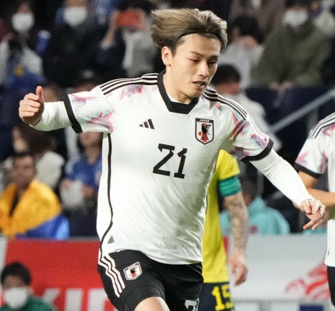 Lサイズ 2024 日本代表 上田 綺世 サッカーユニフォーム レプリカ 新品 上田綺世 2024〜2025 フェイエノールト 公式レプリカユニフォーム 日本