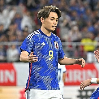 エポックサッカー日本代表 直筆サインカード 上田綺世
