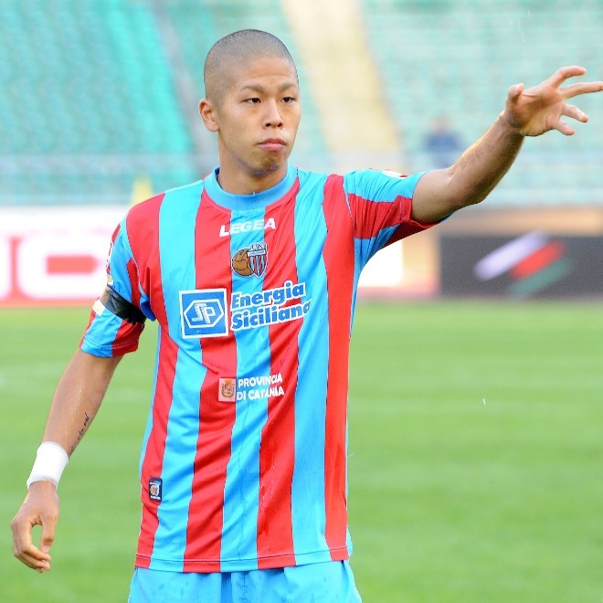 サッカーユニフォーム  カターニャ カターニャ ユニフォーム ホーム 森本貴幸 セリエA 2008 長袖