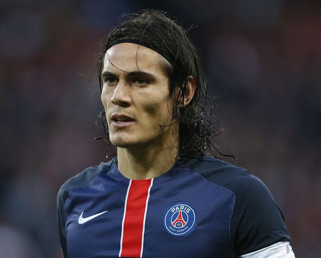 直筆サイン入り写真 エディンソン・カバーニ パリ