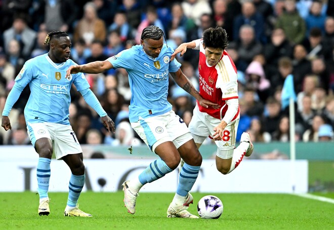 アーセナル冨安健洋、ついに2024年初出場でマンC完封に貢献！大一番で