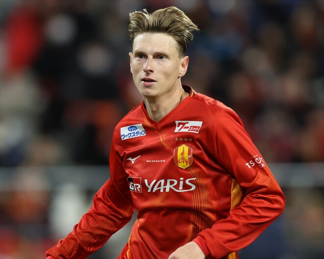 ありがとうございます。おつかれ～」名古屋FWユンカーの流暢な日本語が