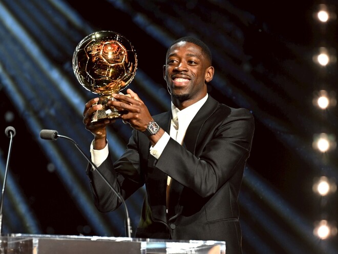 君は相応しい」バロンドール初受賞のデンベレをメッシやエムバペが祝福