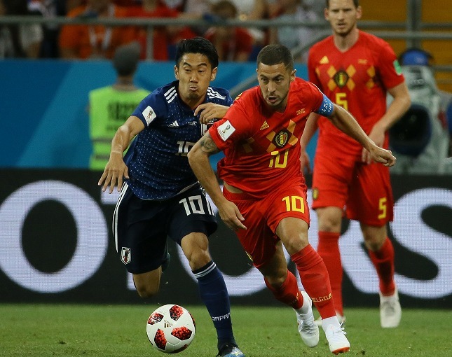 日本代表、ベルギーを相手に0-0で後半へ！ 自陣に押し込まれる