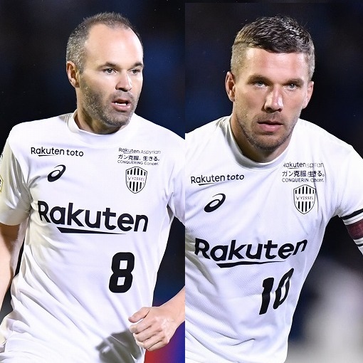 最高評価はイニエスタ＆ポドルスキが魅せた20mループからのボレー弾