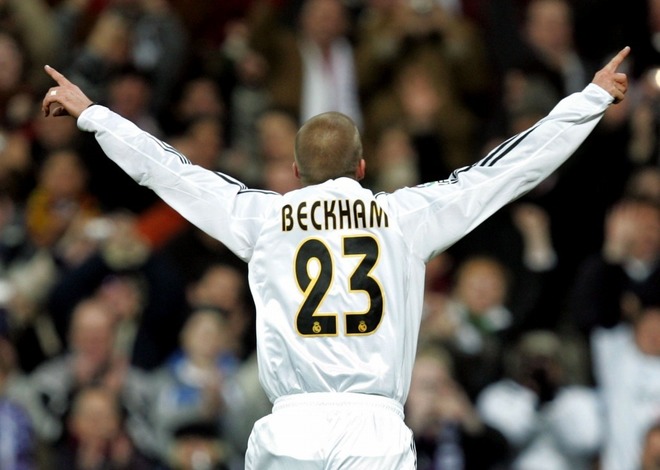 デイビッド・ベッカムフィギュアレアルマドリード背番号23 楽天市場】レアルマドリード 03/04 ホーム/CL（白） #23 BECKHAM