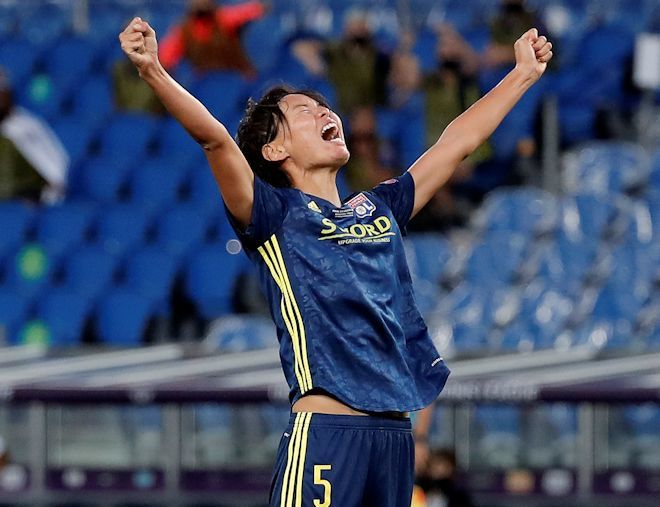 オリンピック・リヨン ユニフォーム 熊谷紗希 サイン入り