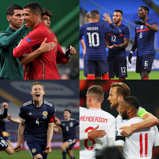 最注目はポルトガル フランス ドイツが集う 死の組 Euro出場チームが決定 イングランドは激闘必至の 宿敵 と サッカー ダイジェストweb