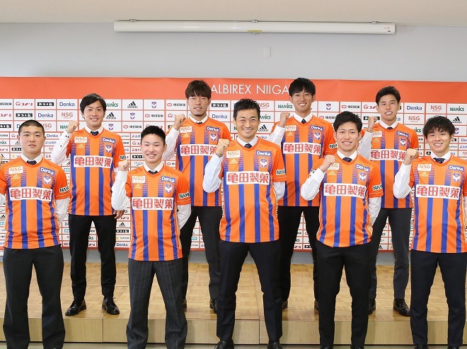 新潟が新背番号を発表！10年ぶり復帰の千葉和彦は35番、昨季J3得点王