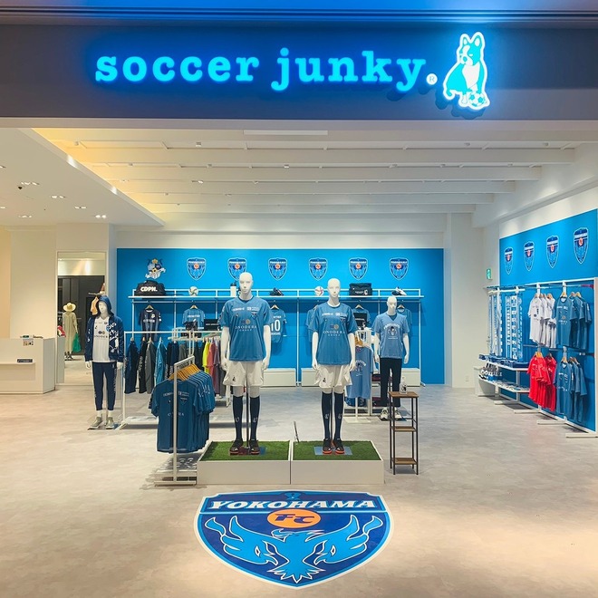 ららぽーと横浜に「soccer junkyショップ with 横浜 FC」 が期間限定で